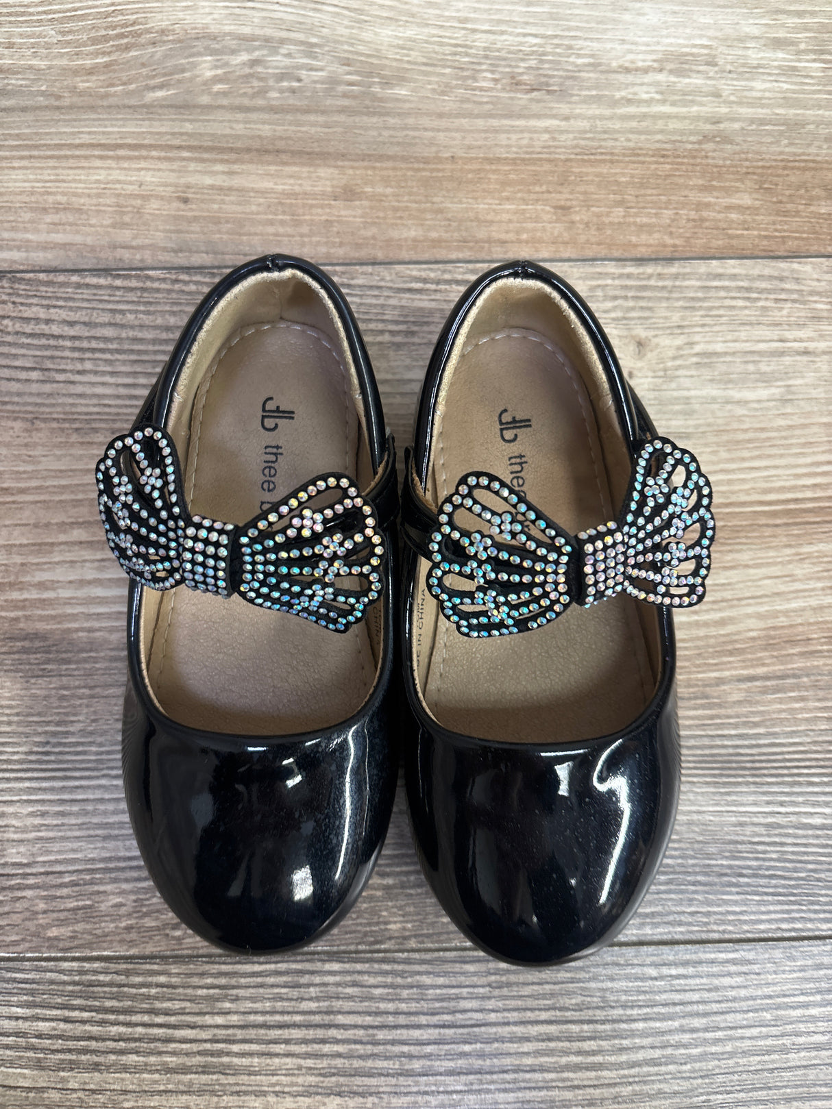 THEE BRON Patent Leather Mary Jane Ballet Flats Black sz 8c
