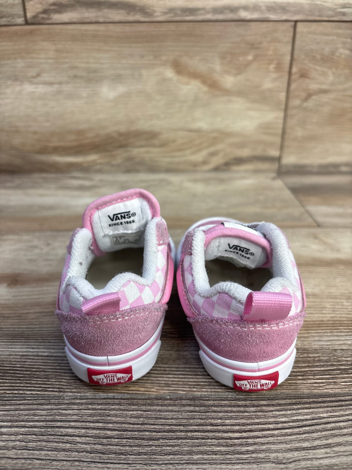 Vans Knu Skool Checkerboard Sneakers Pink sz 5.5c