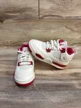 Air Jordan 4 Retro Sneakers Ivory/Sierra Red sz 11c
