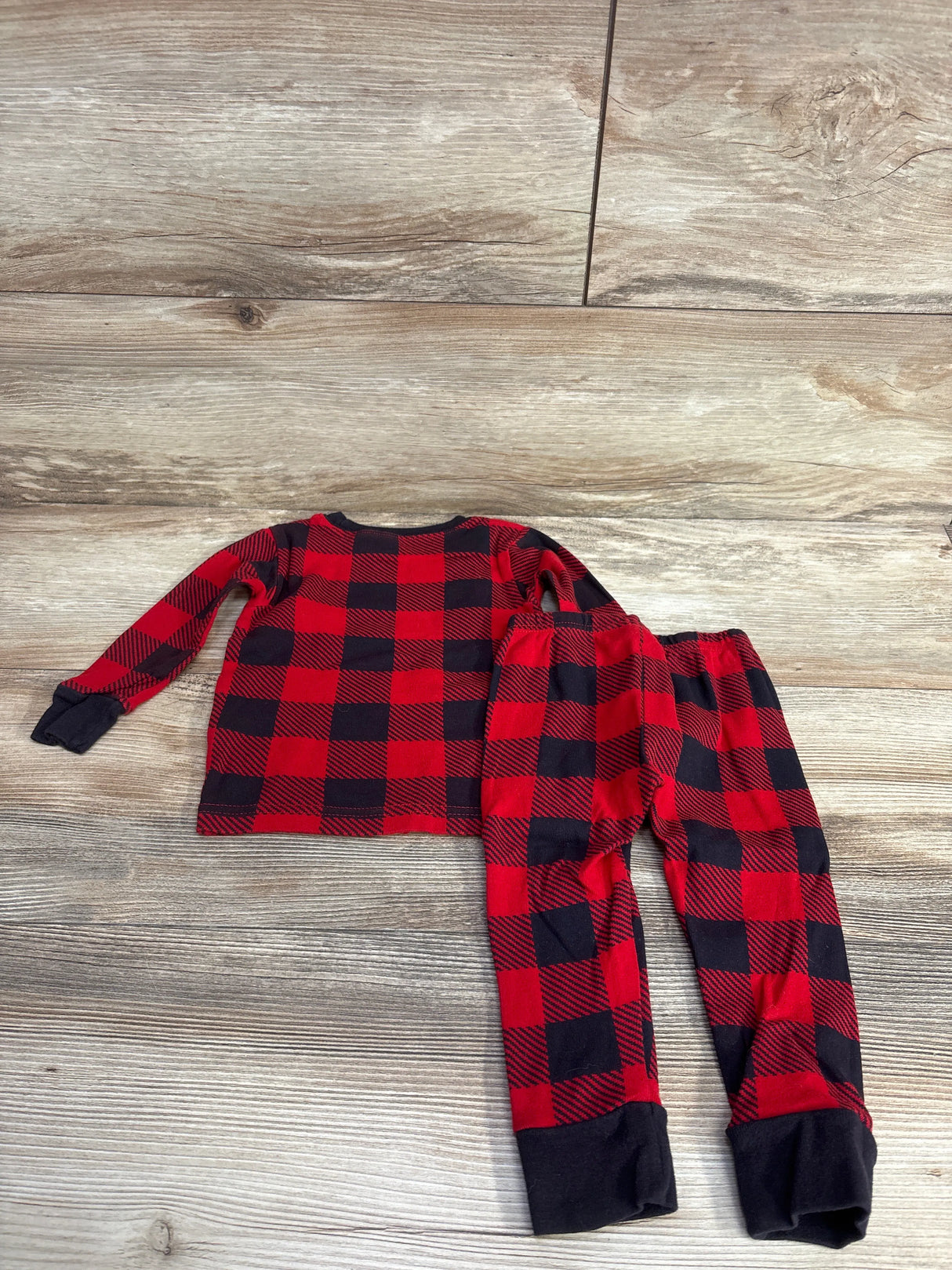 Carter's 2pc Buffalo Plaid Pajama Set Red sz 12m