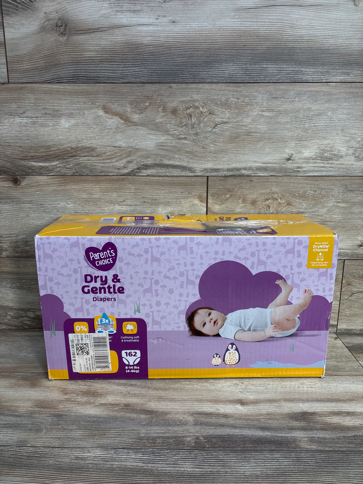 NEW Parent's Choice Dry & Gentle Diapers, Size 1 162ct.