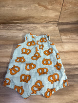 Old Navy Gauze Pretzel Tank Romper Blue sz 0-3m