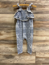 Jessica Simpson Floral Jumpsuit Blue sz 18m