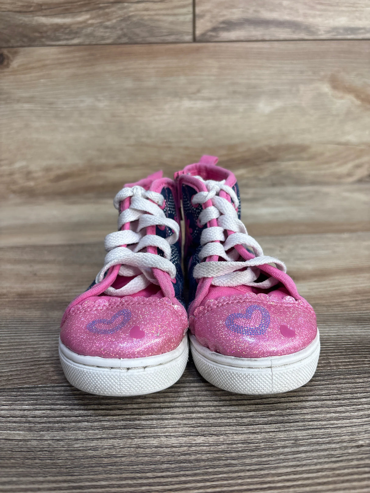 Disney Junior Minnie Mouse High Top Sneakers, Pink sz 7c