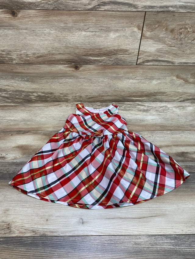 Nannette Baby Plaid Dress Red sz 24m - Me n Mommy To Be