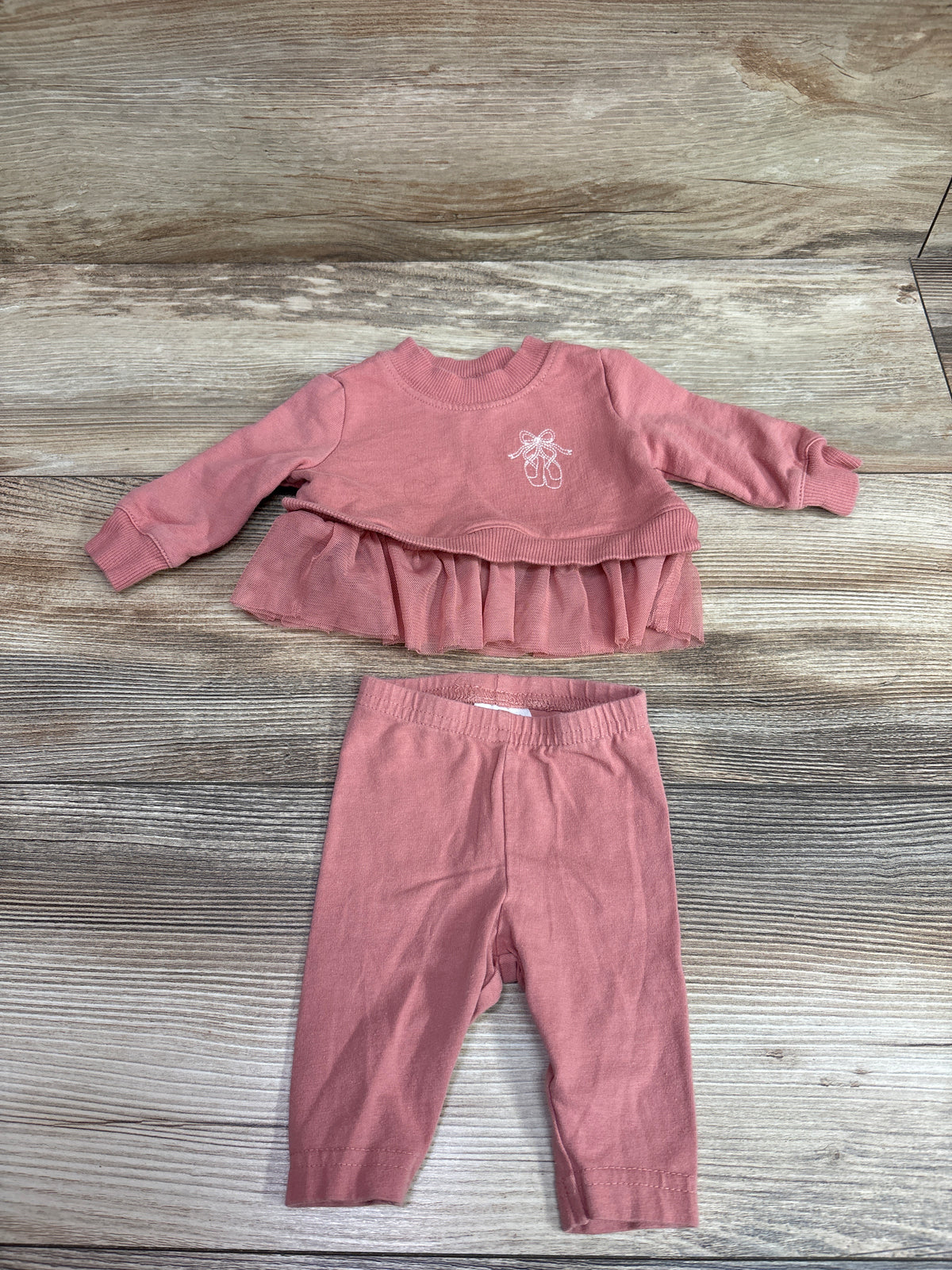 Carter's 2pc Sweatshirt & Pants Set Pink sz Newborn
