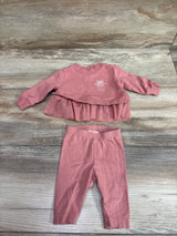 Carter's 2pc Sweatshirt & Pants Set Pink sz Newborn