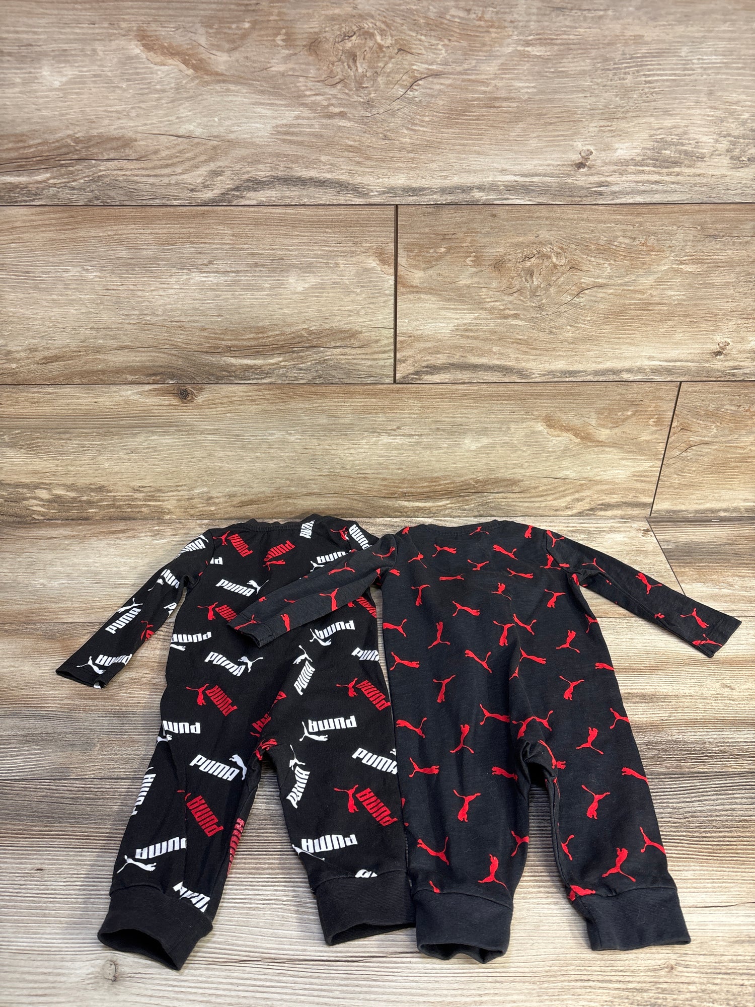 Puma 2pk Footless Sleepers Black sz 0-3m