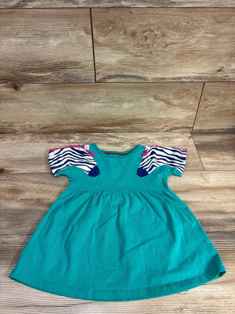 Zebra Dress Green sz 12m - Me n Mommy To Be