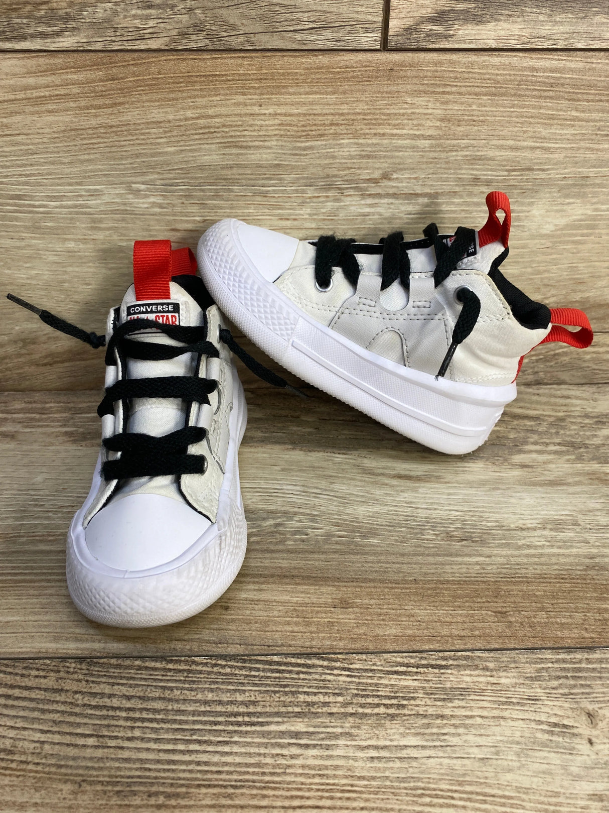 Chuck Taylor All Star Ultra Easy-On Mid TD 'White University Red' Sneakers sz 8c