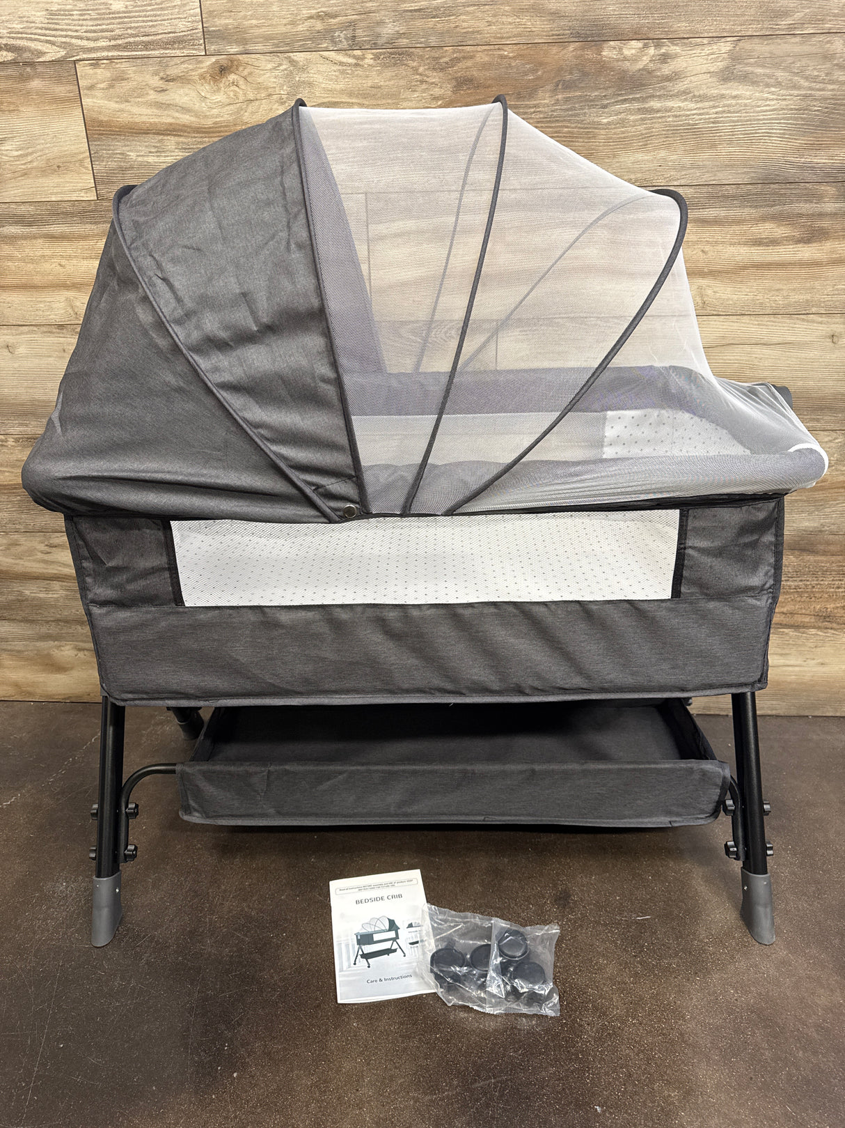 BCOL Baby Bedside Bassinet, Charcoal