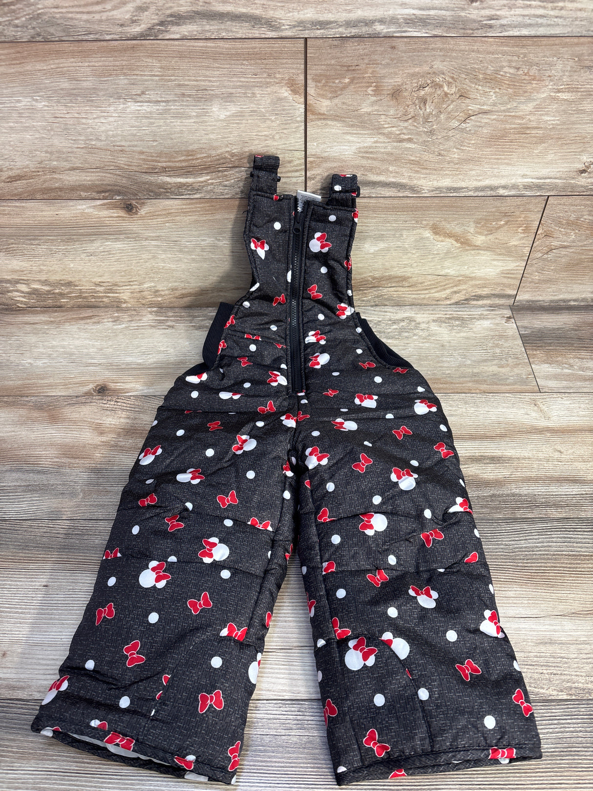 Disney Junior Minnie Mouse Puffer Snowsuit Red sz 3T