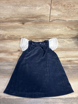 Janie & Jack The Velvet Flutter Sleeve Dress in Dark Marine sz 3T