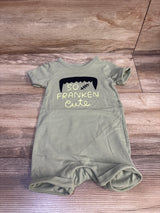 Cat & Jack So Franken Cute Shortie Romper Green sz 6-9m