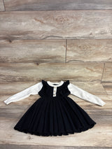 Shein Knit Long Sleeve Dress Black sz 4T
