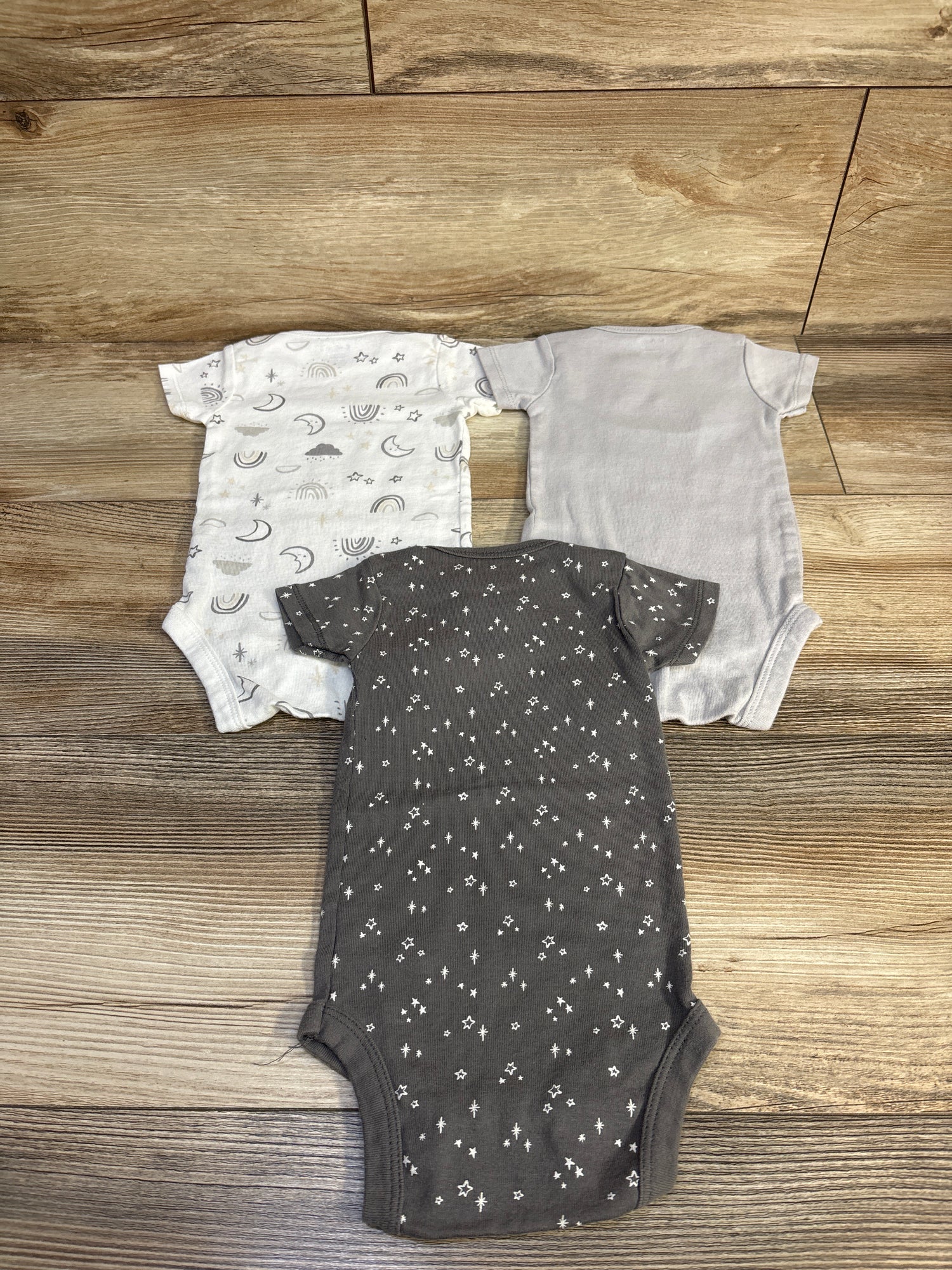 Gerber 3pk Bodysuits Grey sz 3-6m