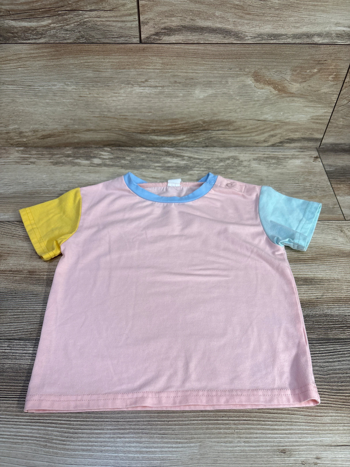 Shein Color Block Shirt Mint sz 2-3T
