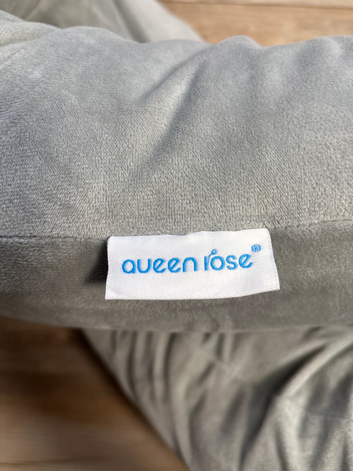 Queen Rose Classic U-Shaped Pregnancy Pillow, Grey