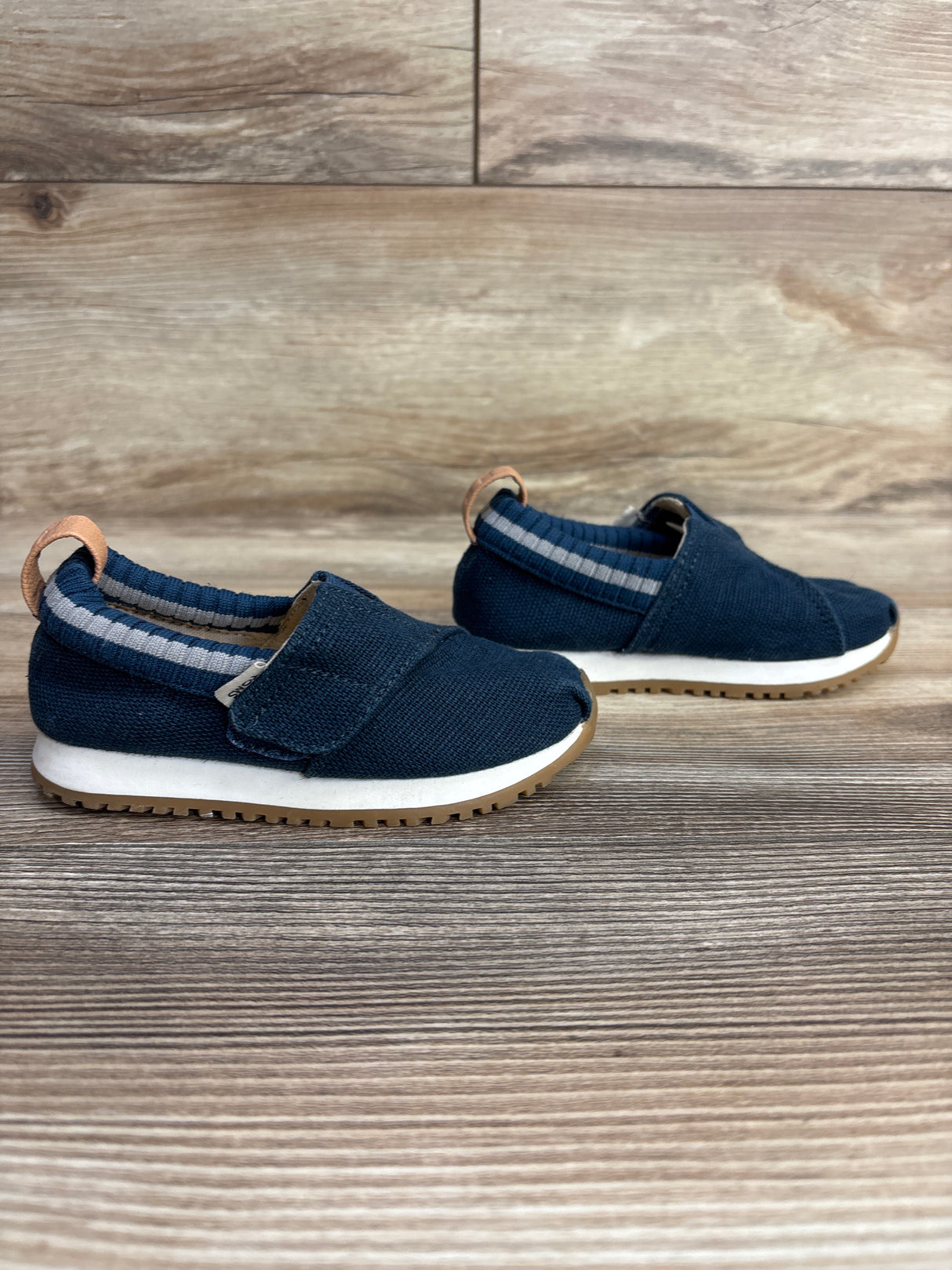 Toms Tiny Alpargata Shoes Navy sz 7c