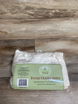 NEW Fitted Cradle/Bassinet Sheet White