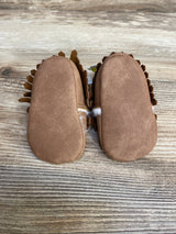 NEW First Steps By Stepping Stone Soft Sole Moccasins Brown Sz 1c