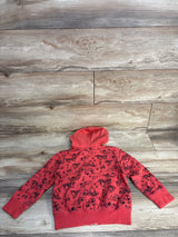 Jumping Beans Truck Print Full Zip Hoodie Red sz 4T