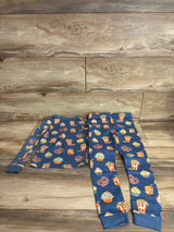 Member's Mark 2pc Snack Print Pajama Set Blue sz 5T