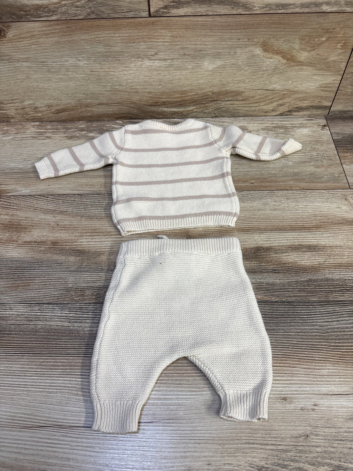 Just One You 2pc Knit Sweater & Pants Set Tan sz Newborn