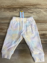 NEW Cat & Jack Tie-Dye Waffle Knit Pants White sz 12m