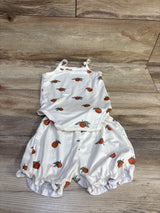 Shein 2pc Tank Bodysuit & Shorts Set Ivory sz 6-9m