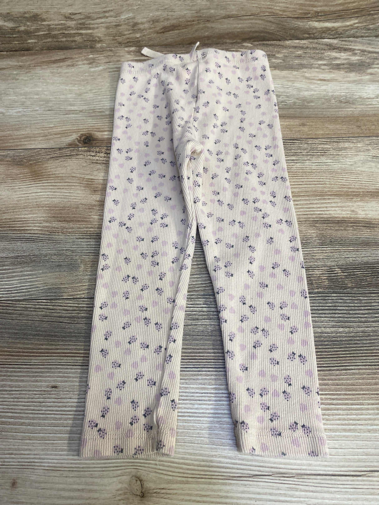 Zara Ribbed Ladybug Print Leggings sz 2-3T