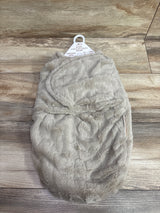 NEW Blankets & Beyond Plush Swaddle Wrap Tan sz 0-3m