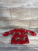 Disney Baby Cars Plush Pullover Sweatshirt Red sz 0-3m