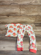 Member's Mark 2pc Pajama Set White sz 4T