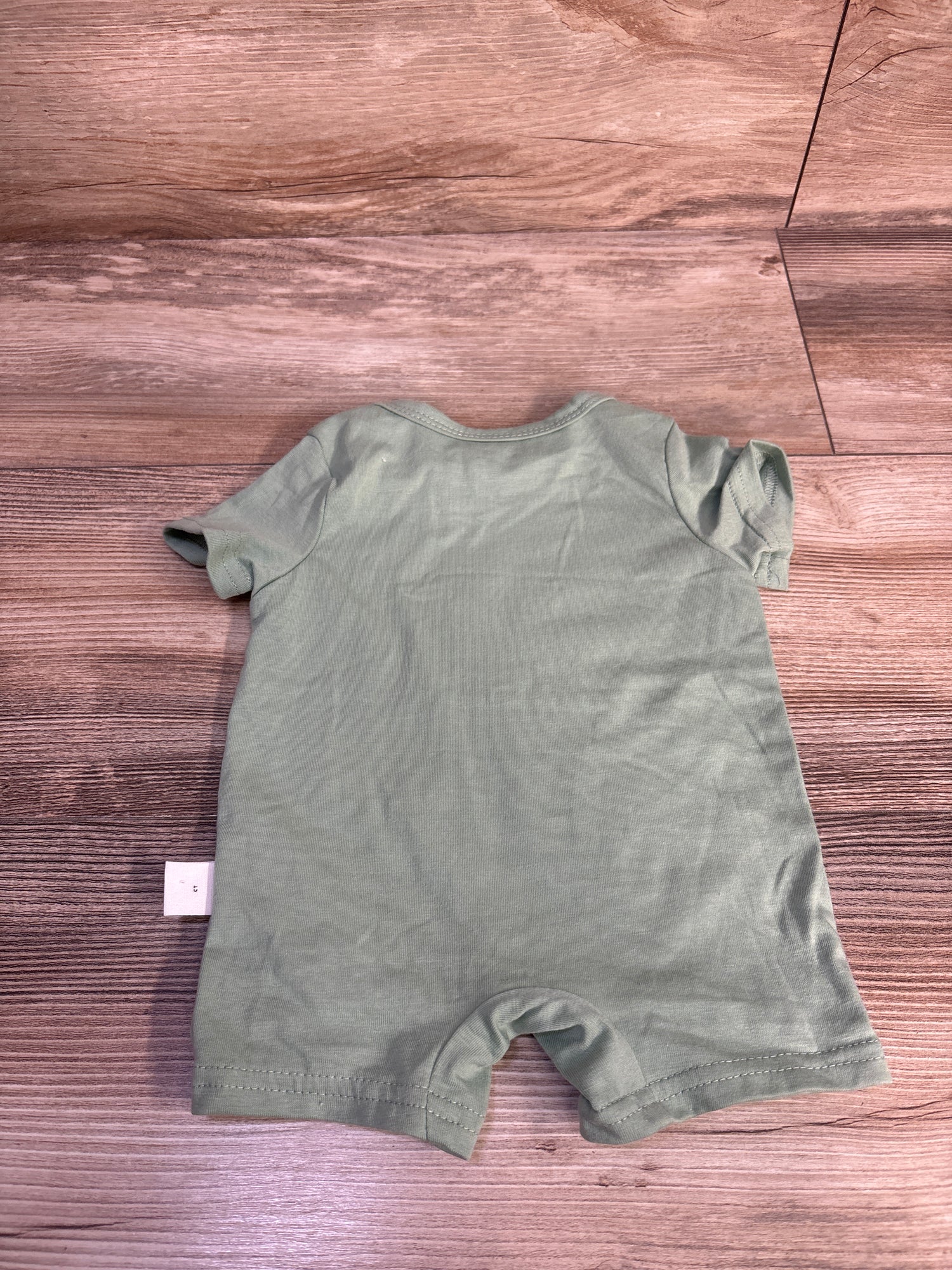 Shein Just A Boy Who Loves His Mom Shortie Romper Green sz 1-3m