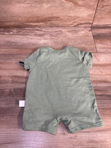 Shein Just A Boy Who Loves His Mom Shortie Romper Green sz 1-3m