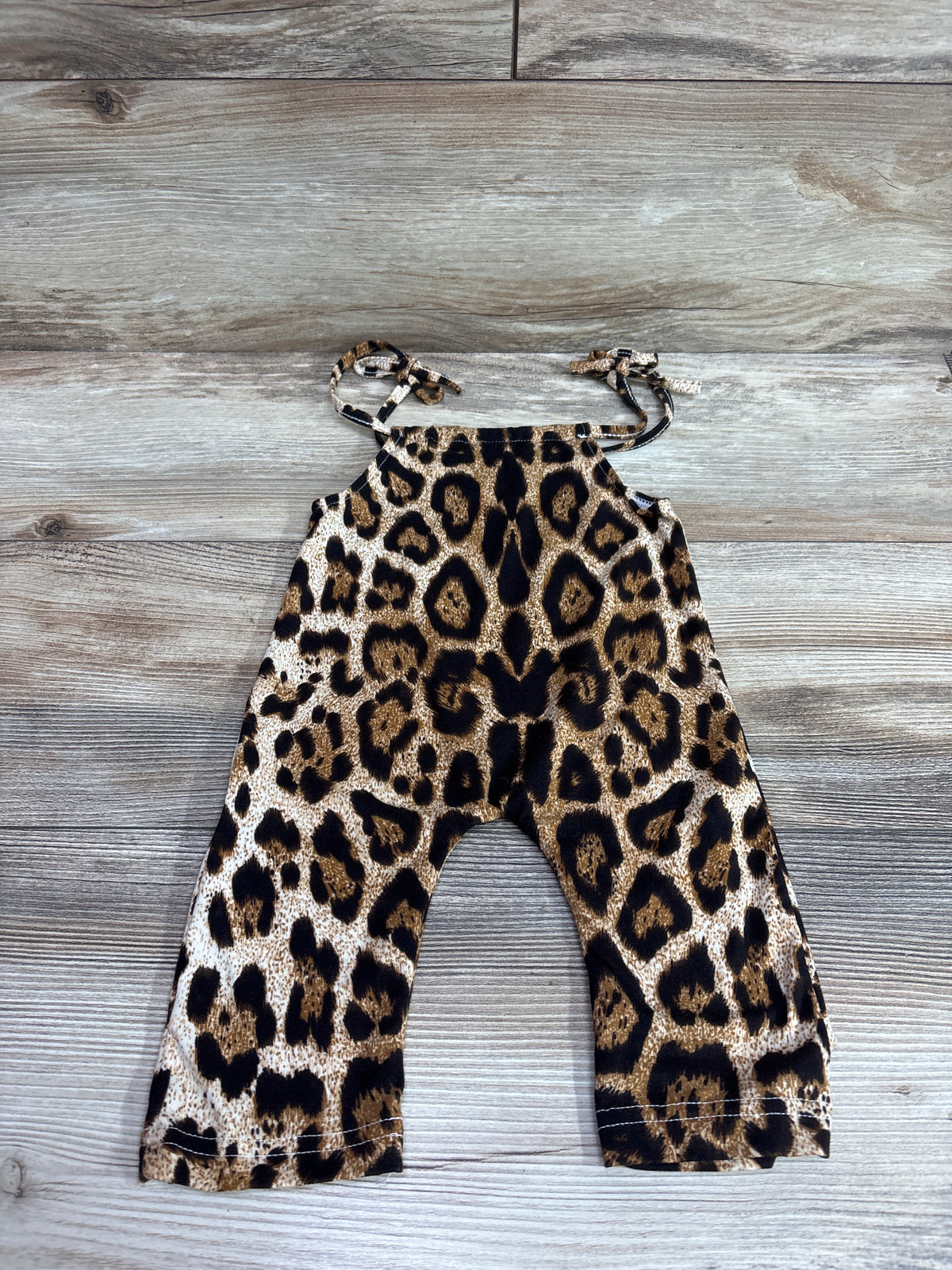 Shein Leopard Jumpsuit Tan sz 6-12m
