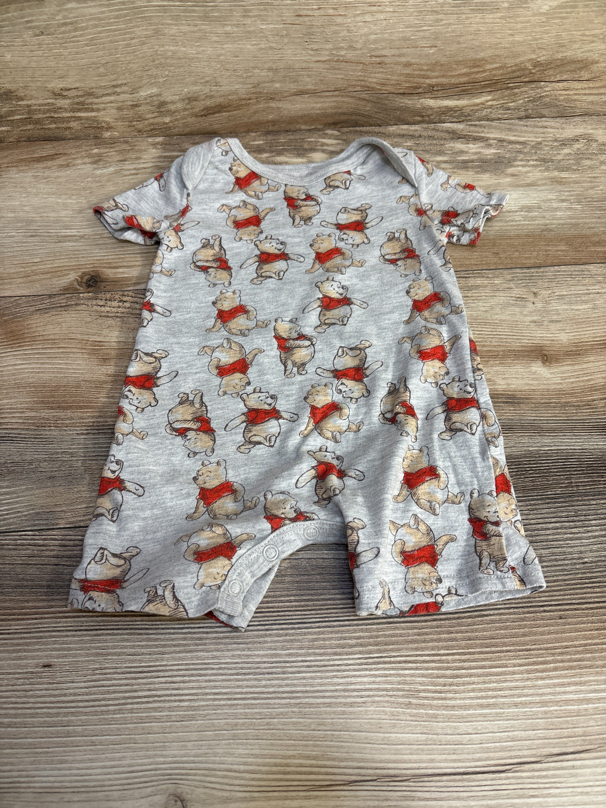 Disney Baby Winnie The Pooh Shortie Romper Grey sz 3-6m