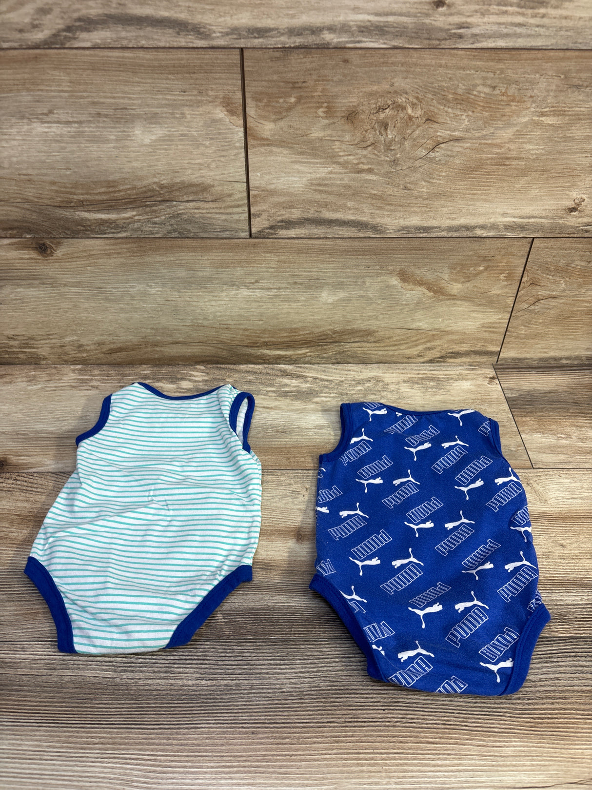 Puma 2pk Tank Bodysuits Blue sz 0/3m