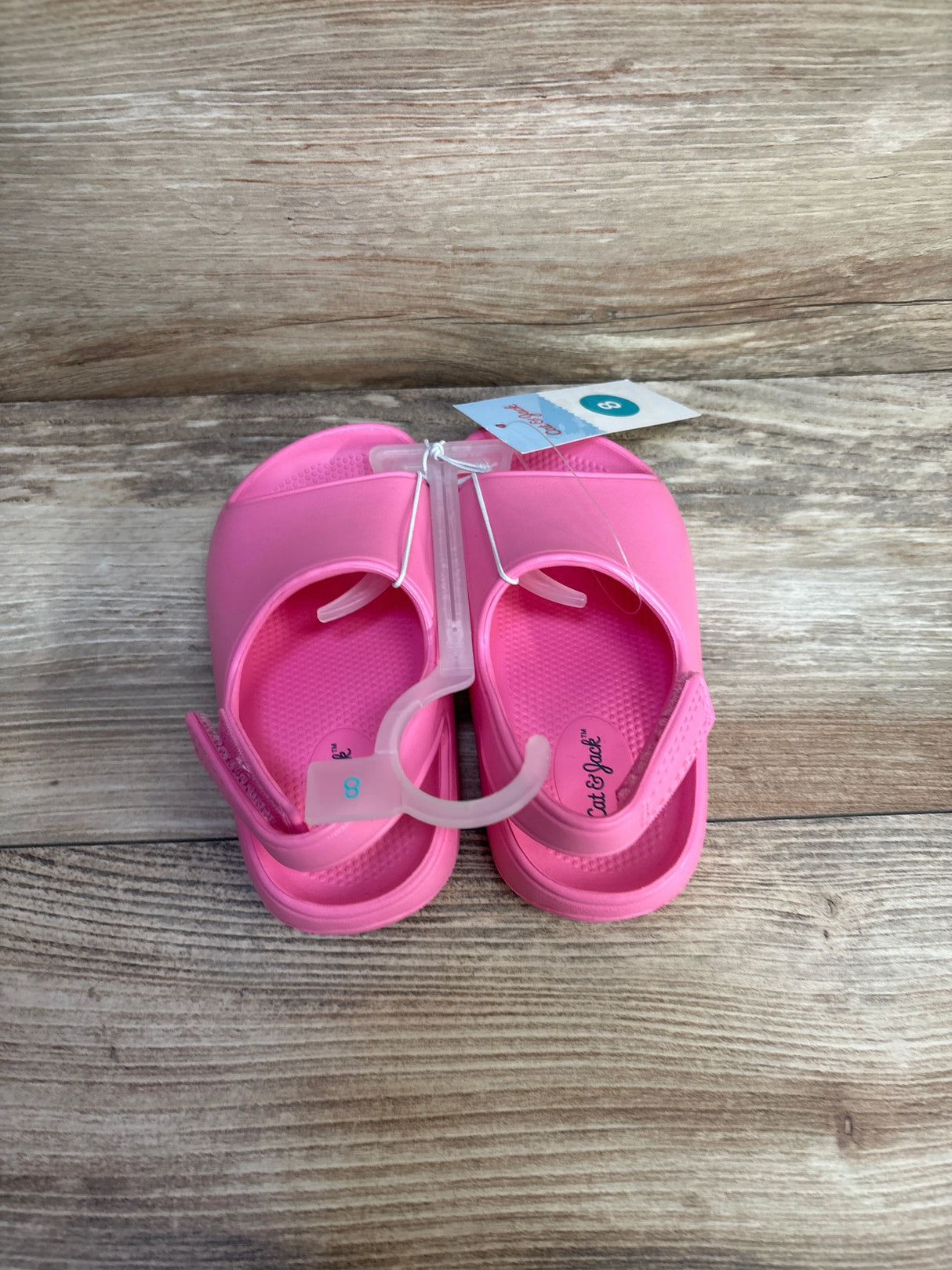 NEW Cat & Jack Beck Footbed Sandals Pink sz 8c - Me n Mommy To Be