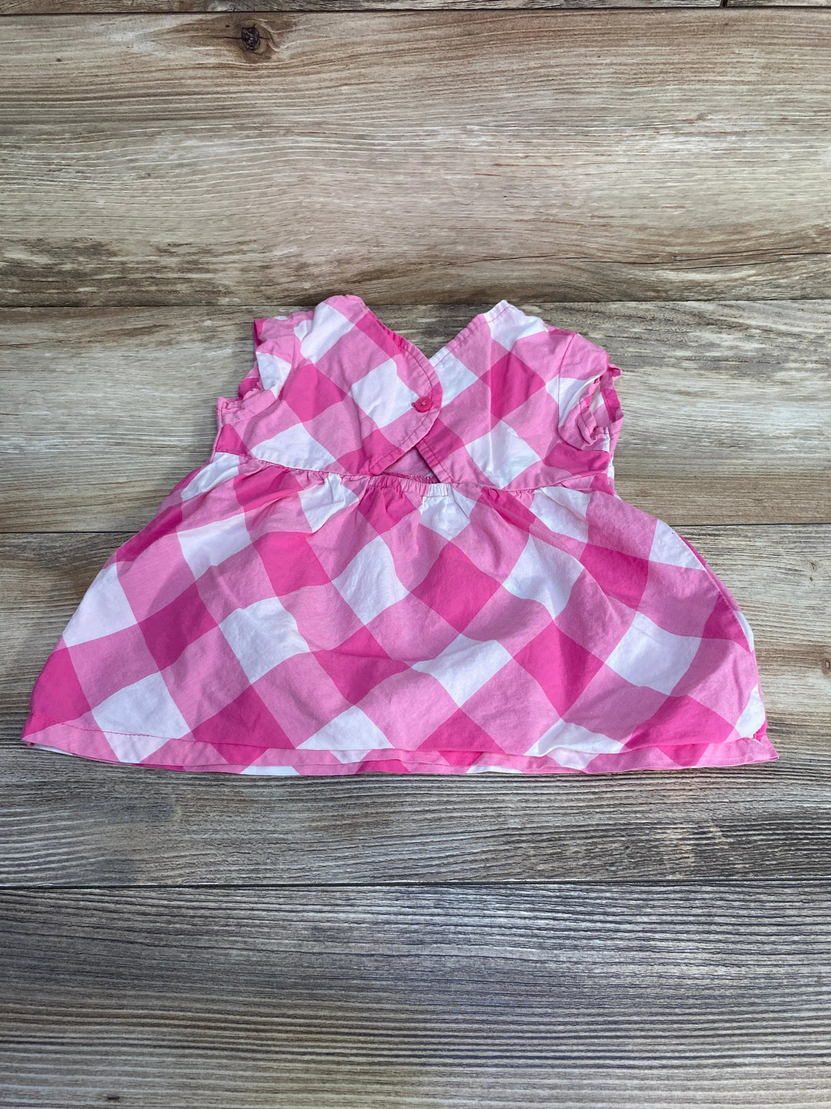 Gingham Top Pink sz 12m - Me n Mommy To Be
