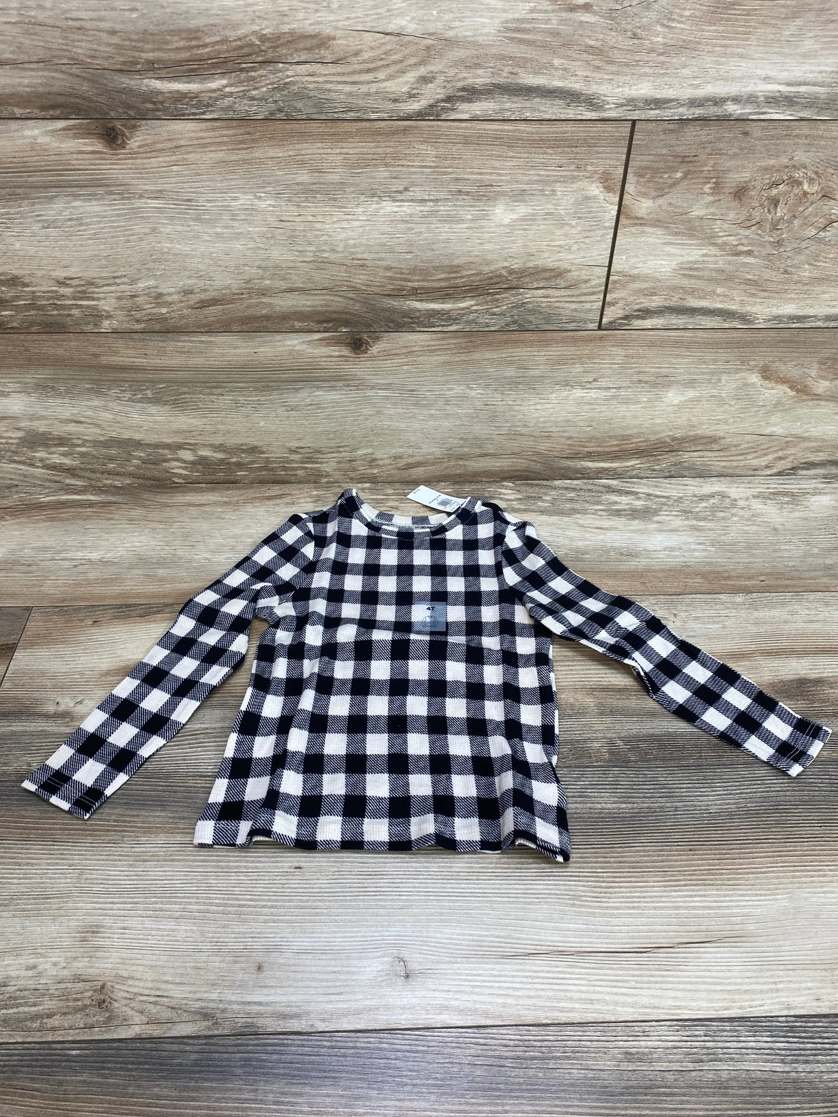 NEW Old Navy Black/Ivory Buffalo Check Shirt sz 4T