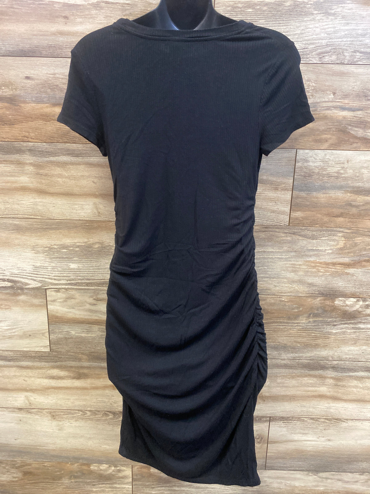 Time & Tru Maternity Ruched Dress Black sz Small (4-6)