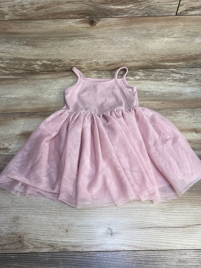 Old Navy Fit & Flare Rib-Knit Cami Tutu Dress Pink sz 2T - Me n Mommy To Be