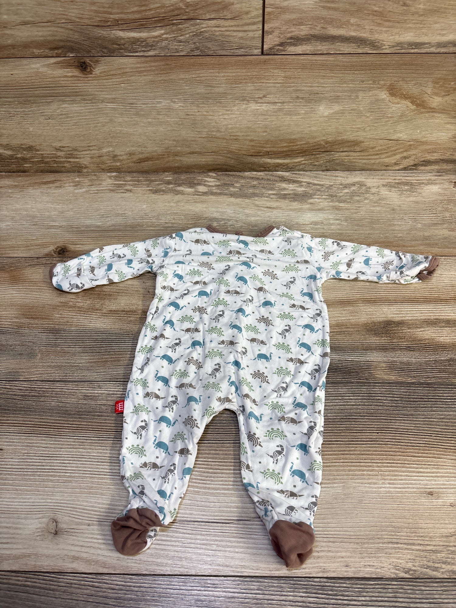 Magnetic Me Modal Footie White sz Newborn
