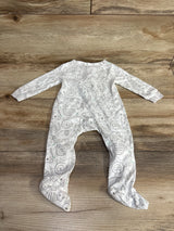 Laughing Llama Animal Print Sleeper White sz 3m