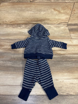 Child of Mine 2pc Striped Jacket & Pants Set Navy sz Preemie