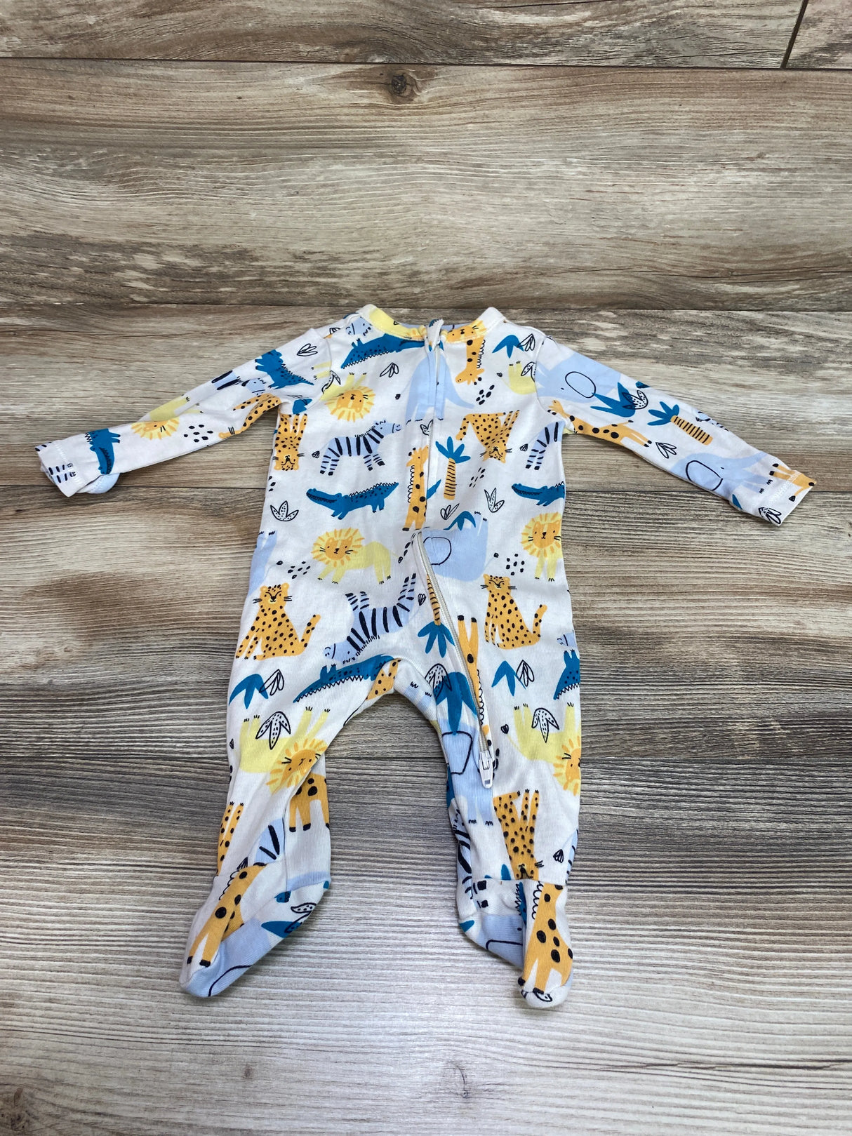 Old Navy Animal Print Sleeper White sz 0-3m