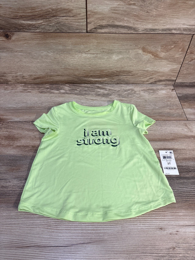 NEW Ideology I Am Strong Shirt Green sz 3T - Me n Mommy To Be