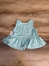 NEW Cat & Jack Striped Peplum Top Blue sz 2T